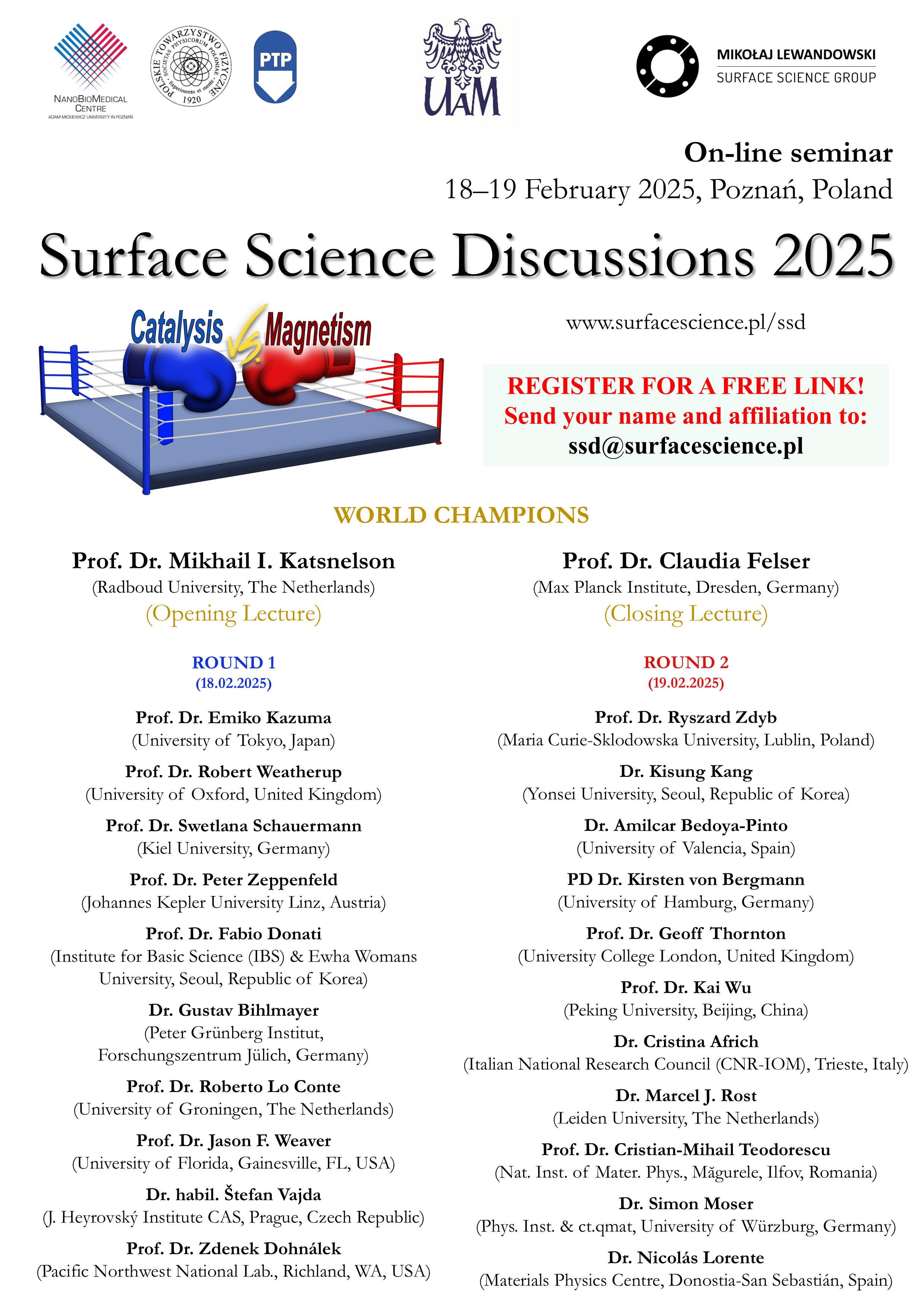 Surface Science Discussions 2025